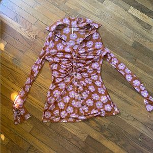 Free People Sheer Blouse